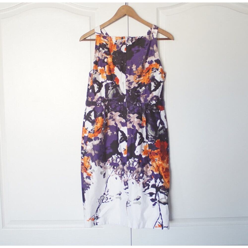 Stunning Andrea Jovine Floral Stealth Dress Size 4 Sleeveless Elegant Versatile - Picture 6 of 8